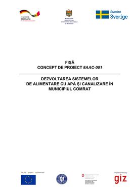 Dezvoltarea Sistemelor De Alimentare Cu Apă Și Canalizare În Municipiul Comrat