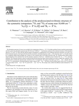Contribution to the Analysis of the Predissociated Rovibronic Structure