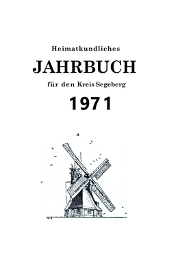 JAHRBUCH Für Den Kreis Segeberg 1971