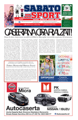 GRATIS in Edicola Primo Memorial Marco Fazzi