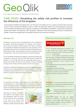 CASE STUDY: Visualizing the Safety Risk Profiles to Increase the Efficiency of Fire Brigades