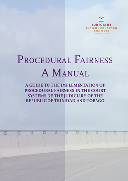 Procedural Fairness a Manual