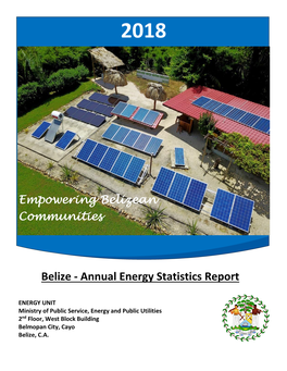 Belize Energy Report 2018