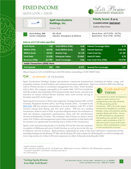 Fixed Income Quick Look | 5/8/20