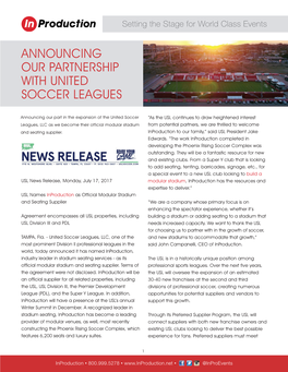 Announcing Our Partnership with United Soccer Leagues