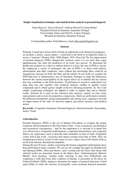 Simple Visualization Techniques and Statistical Data Analysis in Prenatal Diagnosis