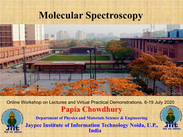 Molecular Spectroscopy