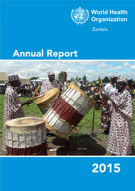 Annual Report, 2015 WHO Country Office Zambia