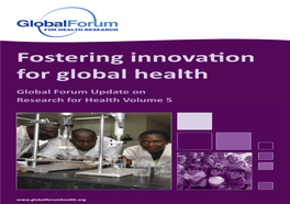 Fostering Innovation for Global Health