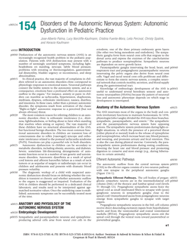 154 Disorders of the Autonomic Nervous System