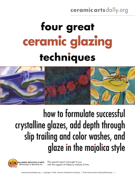 Ceramic Glazing Techniques