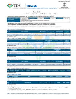 Form 26AS Annual Tax Statement Under Section 203AA of the Income Tax Act, 1961