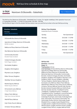 964 Bus Time Schedule & Line Route