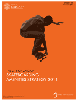 The City of Calgary Skateboarding Amenities Strategy 2011