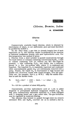 Chlorine, Bromine, Iodine