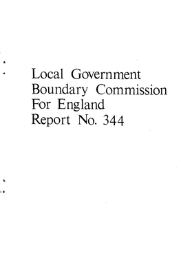 Local Government Boundary Commission for England Report No