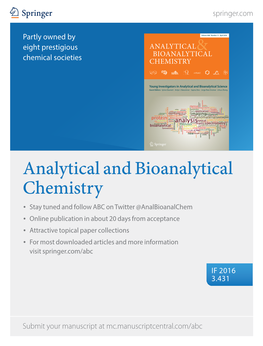 Analytical and Bioanalytical Chemistry