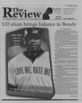 UD Alum Brings Balance to Bonds