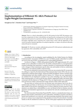 Implementation of Efficient 5G AKA Protocol for Light-Weight Environment