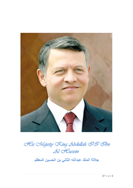 His Majesty King Abdullah II Ibn Al Hussein