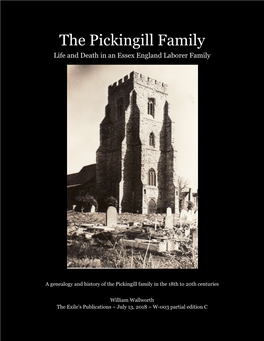 The Pickingill Family Life and Death in an Essex England Laborer Family