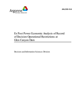 Figure 4.42 Operating Range and Outage Factor at Glen Canyon Dam During the Study Period