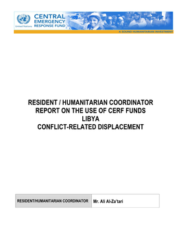 Libya Conflict-Related Displacement