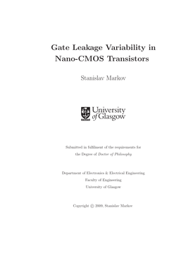 Gate Leakage Variability in Nano-CMOS Transistors