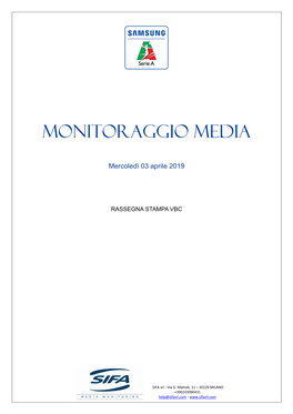 Monitoraggio Media