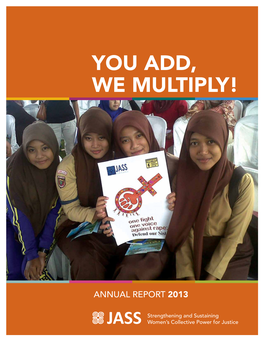 Jass Annual Report 2013 | 1