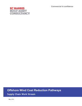 Offshore Wind Cost Reduction Pathways Supply Chain Work Stream Subtitle