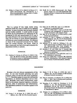 Sedatives (Table II), Some of Which Act by Releasing Bromisoval (S 69) And