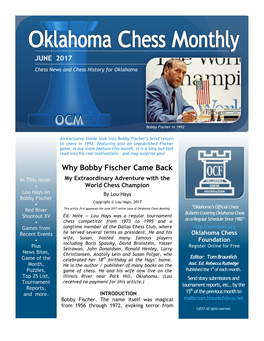 Why Bobby Fischer Came Back