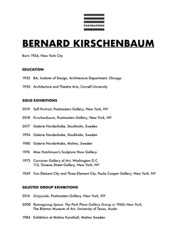 Bernard Kirschenbaum