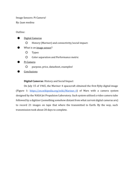 Pi Camera! By: Juan Medina