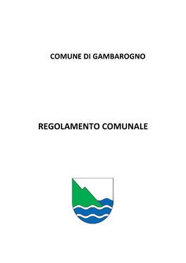 Regolamento Organico Comunale (18.06.2019)