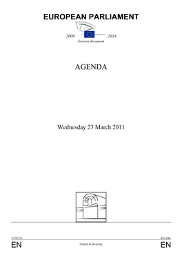 En En European Parliament Agenda