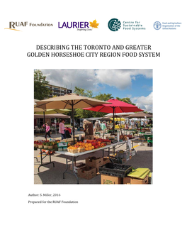 The Toronto and Greater Golden Horseshoe City Region Food Systems