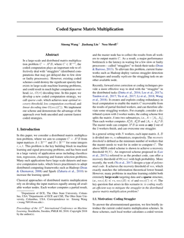 Coded Sparse Matrix Multiplication