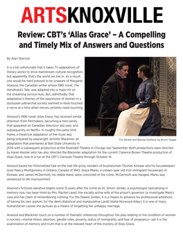 Alias Grace’ – a Compelling and Timely Mix of Answers and Questions