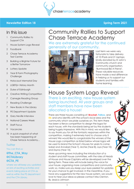 Spring Newsletter 2021