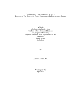 Annalisa Adams Thesis