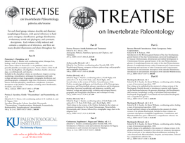 TREATISE Paleo.Ku.Edu/Treatise TREATISE