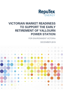 Victorian Market Readiness to Support the Early Retirement of Yallourn Power Station for Environment Victoria