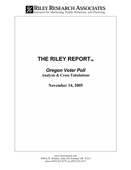 The Riley Reporttm