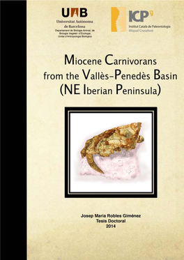 Miocene Carnivorans from the Vallès-Penedès Basin (NE Iberian Peninsula)