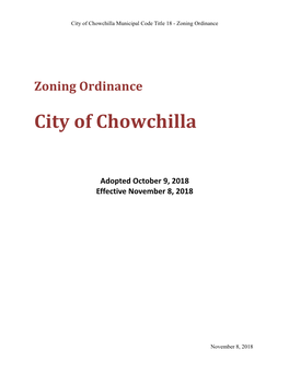 Zoning Ordinance