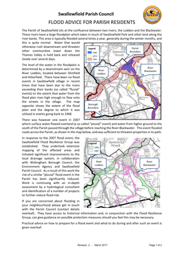 Flood Advice for Parish Residents