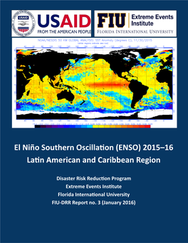 El Niño Southern Oscillation (ENSO) 2015–16 Latin American and Caribbean Region