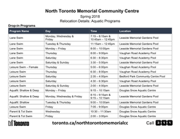North Toronto Memorial Community Centre